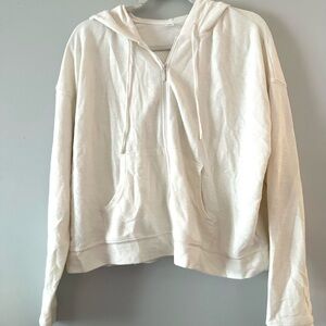 Old navy white cream zip up hoodie